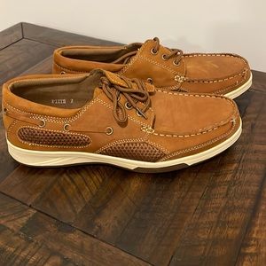 Like New Mens Dark Khaki Boat Shoe